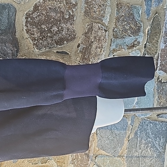 TIBI Bell sleeve symched merino wool sweater in Navy blue size Medium - Picture 5 of 11